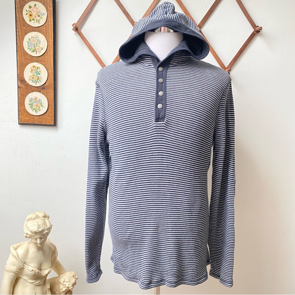 Michael Kors Waffle Knit Striped Hoodie